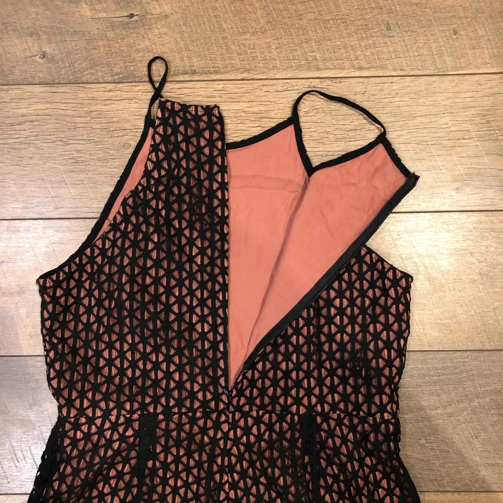 Astr Spaghetti Strap Lace Overlay Romper - Picture 6 of 6